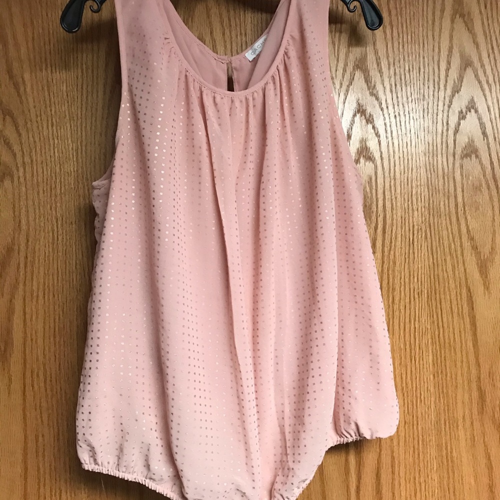Cache Blush Pink Sleeveless Blouse